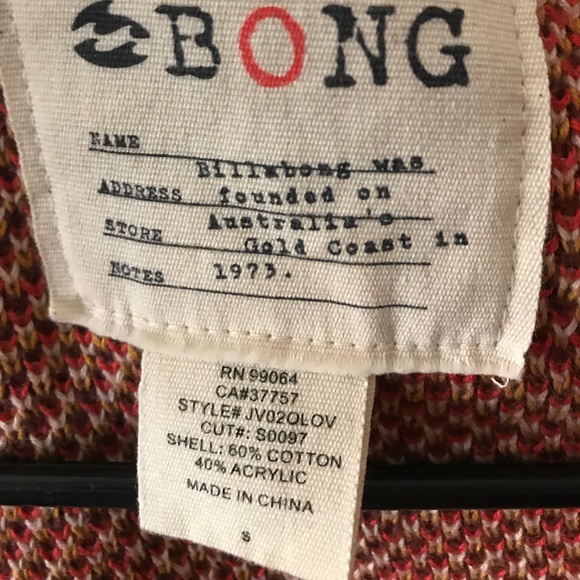 Billabong Tribal Fringe Shawl Poncho Size Small - Picture 4 of 6